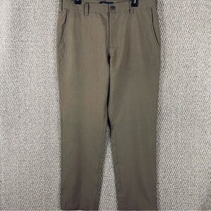 Bluffworks Pants Mens 35x30 Regular Fit Brown Travel USA Made NYC T289
